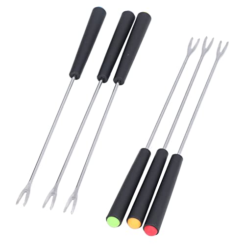 6-pc Stainless Steel Fondue Forks for Chocolate Fountains