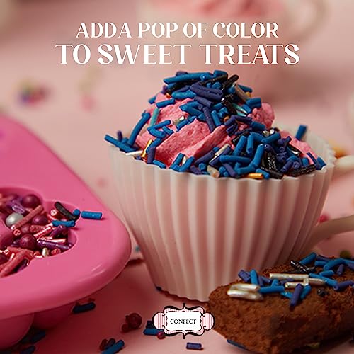 Assorted Rainbow Sprinkles for Cake Decoration - 3.5 Oz