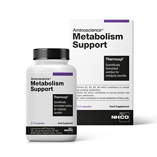 NHCO Aminoscience Metabolism Support Food Supplement Capsules - 17 Active Ingredients (4 Week Supply) Formulated to Support Weight & Overall Wellbeing - Vegan - Vegetarian