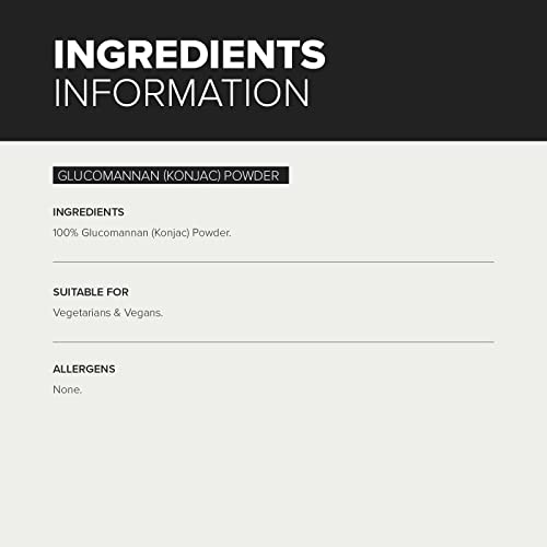 Bulk Glucomannan Powder, Konjac, 100 g