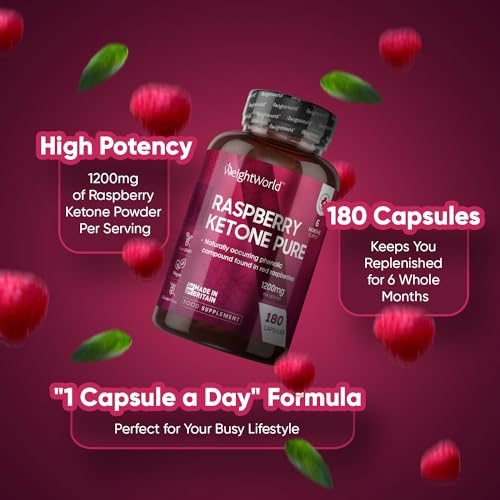 180 High Strength Raspberry Ketone Capsules - 6 Months Supply