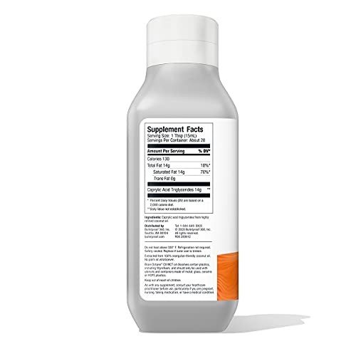 Brain Octane Premium C8 MCT Oil - Non-GMO Coconut