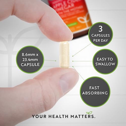 Apple Cider Vinegar Capsules - High Strength 1650MG