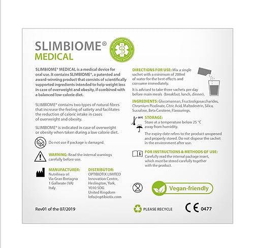 Slimbiome - Digestive Health, Weight Loss, Vegan, 30 Sachets