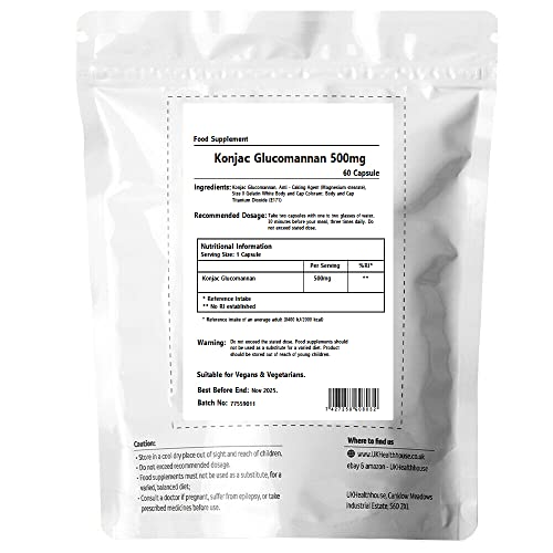 Extreme Diet Supplement - Glucomannan Capsules - 3000mg Daily