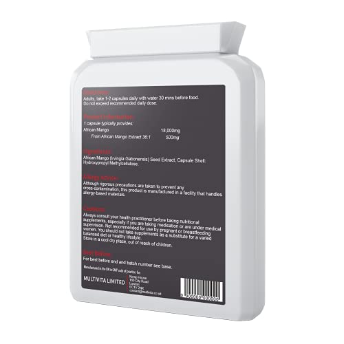 High Strength African Mango Extract: Healthy Digestion & Cholesterol