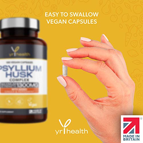 1300mg Psyllium Husks Capsules - Natural Weight Loss Supplement