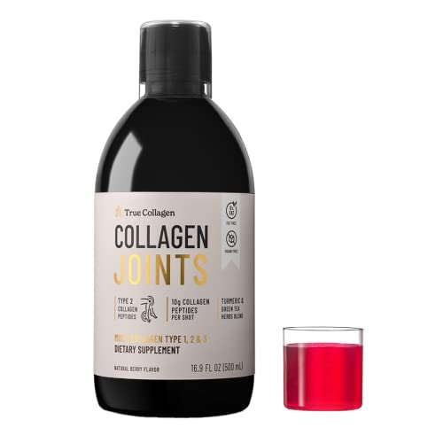 Berry Flavored Collagen Peptides with Turmeric & Green Tea - 100% Natural, High Absorption