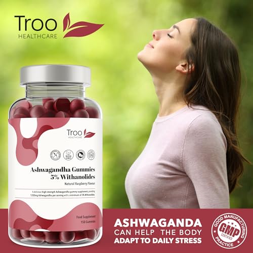 1200mg Ashwagandha Gummies - Natural Raspberry Flavour