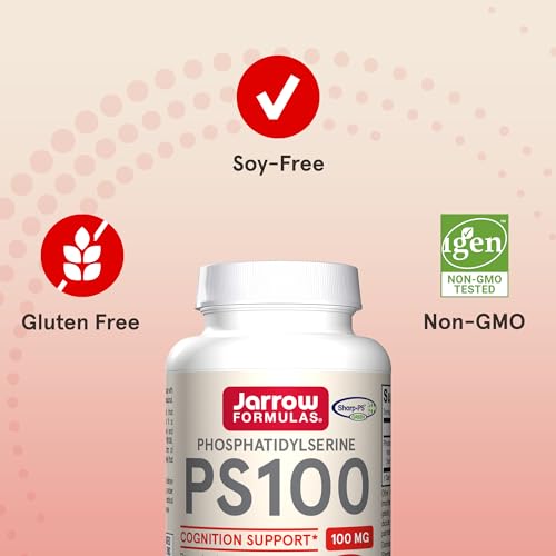 Jarrow PS100 Phosphatidylserine - Brain Health, 30 Softgels