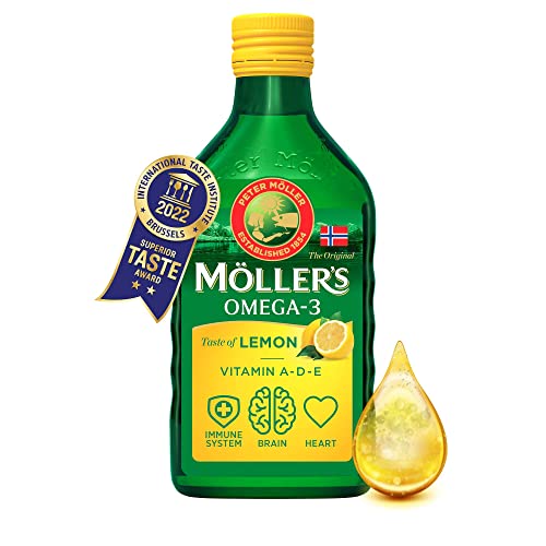 Moller's Omega-3 Cod Liver Oil | Superior Taste Award | 250 ml