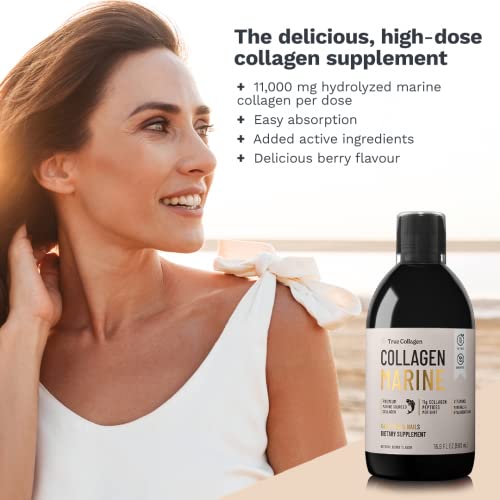 Natural Berry Flavored Marine Collagen Peptides - 500ml