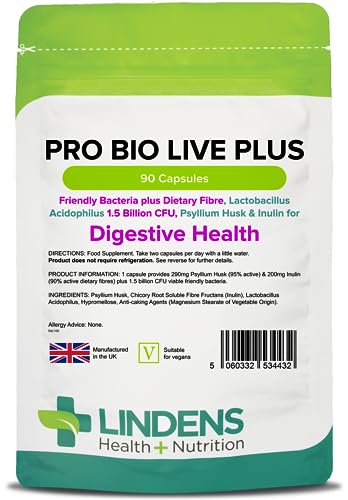 Pro Bio Live Plus Capsules - 90 Pack - 1.5 Billion Cfu Strength