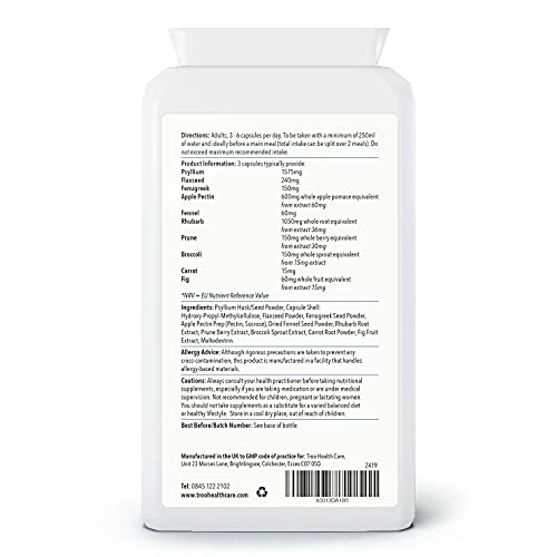 Digest-Flow Psyllium Plus Fiber Complex - 100 Capsules