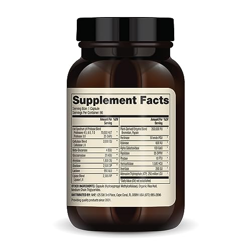Dr. Mercola Digestive Support Enzyme Supplement (90 Capsules)