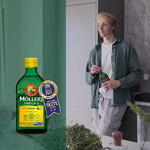 Moller's Omega-3 Cod Liver Oil | Superior Taste Award | 250 ml