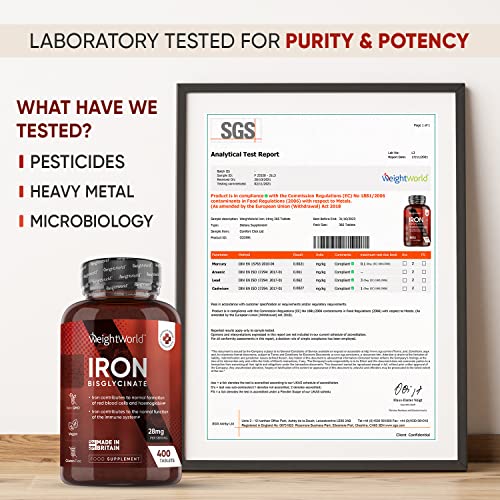 High Strength Vegan Iron Tablets for Energy