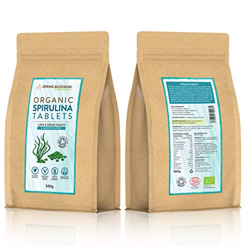 Premium Organic SPIRULINA Tablets - Vegan Superfood