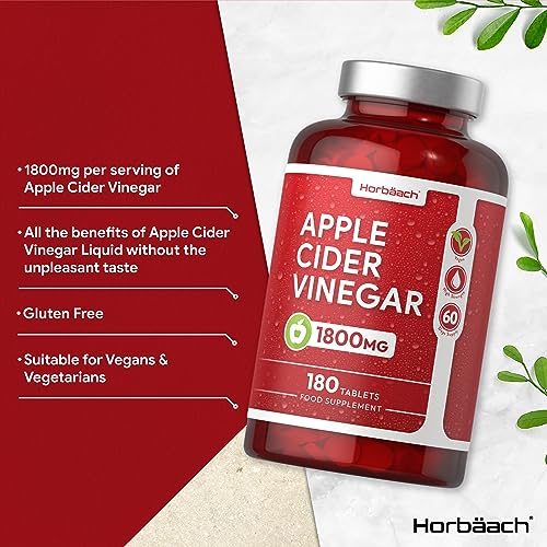 High Strength ACV 1800mg - 180 Tablets by Horbaach