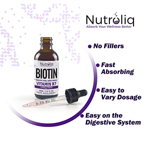 Berry-Flavored Biotin Drops for Hair, Nail & Skin