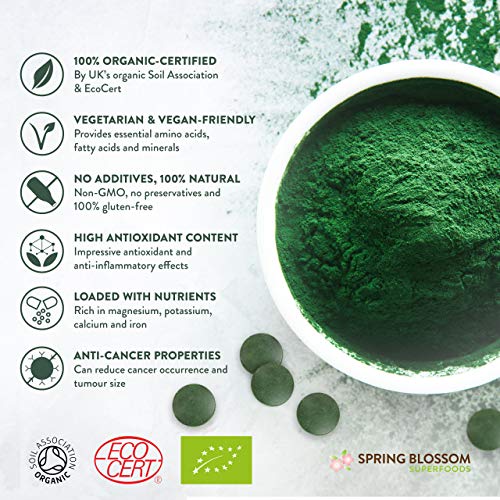 Premium Organic SPIRULINA Tablets - Vegan Superfood