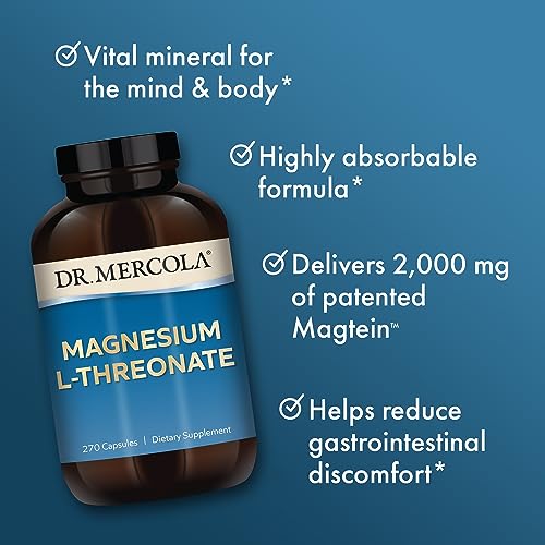 Dr. Mercola Magnesium L-Threonate Capsules - Supports Bone Health