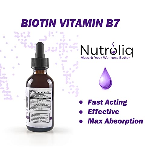 Berry-Flavored Biotin Drops for Hair, Nail & Skin