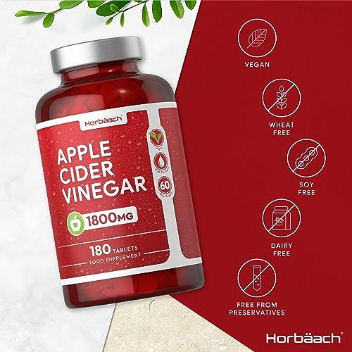 High Strength ACV 1800mg - 180 Tablets by Horbaach