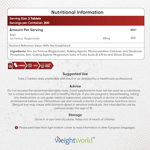 High Strength Vegan Iron Tablets for Energy