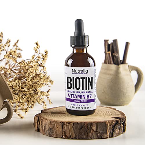 Berry-Flavored Biotin Drops for Hair, Nail & Skin