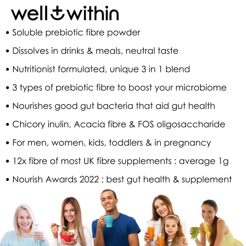NHS-approved Prebiotic Fiber Supplement for Gut Health (200g)