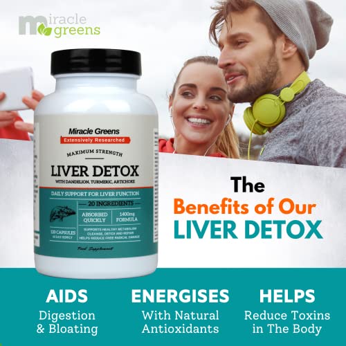 1400mg Liver Detox & Repair Complex | 20 Powerful Ingredients