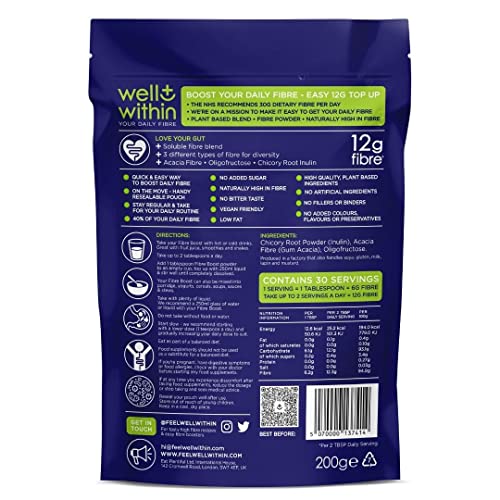 NHS-approved Prebiotic Fiber Supplement for Gut Health (200g)