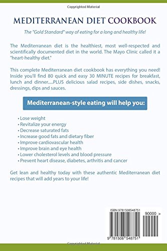 30 Minute Mediterranean Diet Cookbook: Easy & Healthy Recipes