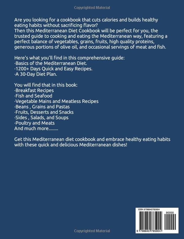 Mediterranean Diet Cookbook: 1200+ Easy & Flavorful Recipes