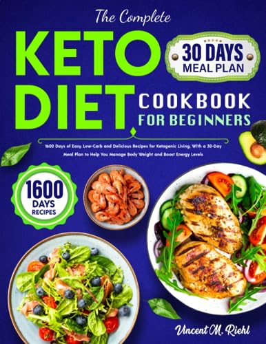 Easy Keto Cookbook: 1600 Days of Low-Carb Recipes