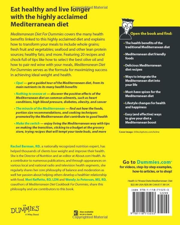 Dummies' Guide to Mediterranean Weight Loss