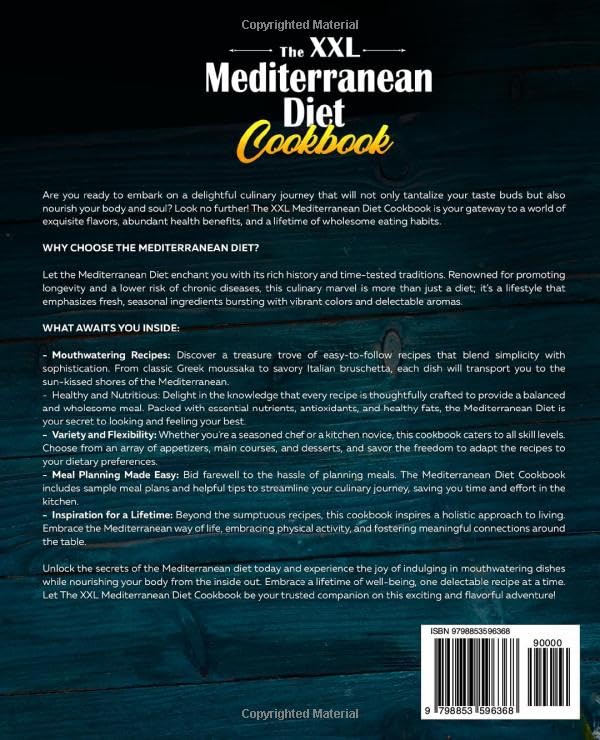 Everyday Weight Loss Meal Plan: XXL Mediterranean Cookbook