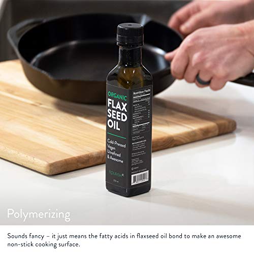 Organic Flaxseed Oil: Heart-Healthy Omega 3, Cold-Pressed, Vegan