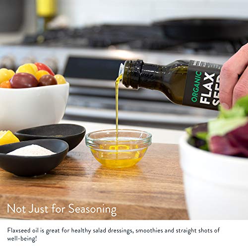 Organic Flaxseed Oil: Heart-Healthy Omega 3, Cold-Pressed, Vegan