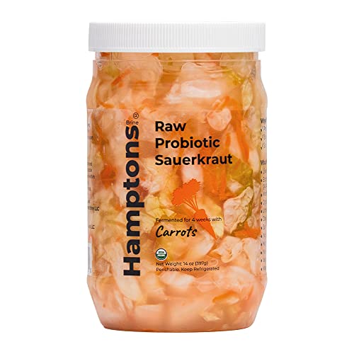 Organic Raw Probiotic Sauerkraut with Carrots and Cabbage