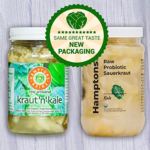 Organic Raw Probiotic Kraut N Kale Sauerkraut - 14 Oz