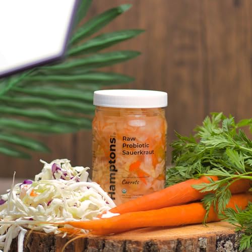Organic Raw Probiotic Sauerkraut with Carrots and Cabbage