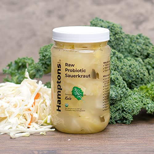 Organic Raw Probiotic Kraut N Kale Sauerkraut - 14 Oz