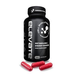 Cell Evolution | Elevate | Thermogenic Fat Burners for Men & Women | Turmeric, Green Tea Extract, Cayenne Pepper Capsules | Diet Metabolism Booster for Slimming | Weight Loss Supplement - 90 Capsules