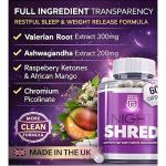 Night Shreds Sleep Support Fat Burner – 60 Capsules