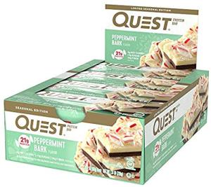 Quest Protein Bar Peppermint Bark - Low Carb, High Protein