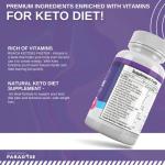 Keto Extreme Fat Burner with Vitamins - 60 Capsules