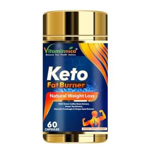 Vitaminnica Keto Fat Burner for Weight Loss 60 Caps