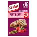 SlimFast Very Berry Meal Replacement Bars, 16 Pack